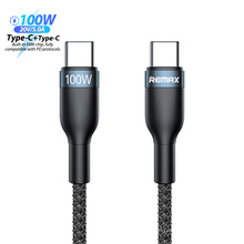 Remax RC-174C Usb Cable 100W Pd Fast Charging Data Charger Type C To C cable